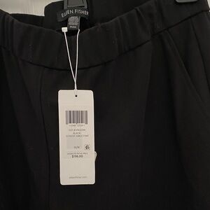Eileen Fisher Black Slouchy Ankle Pants